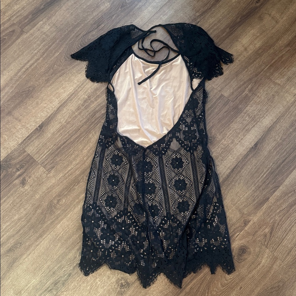 For Love And Lemons Black Lace Dress size medium